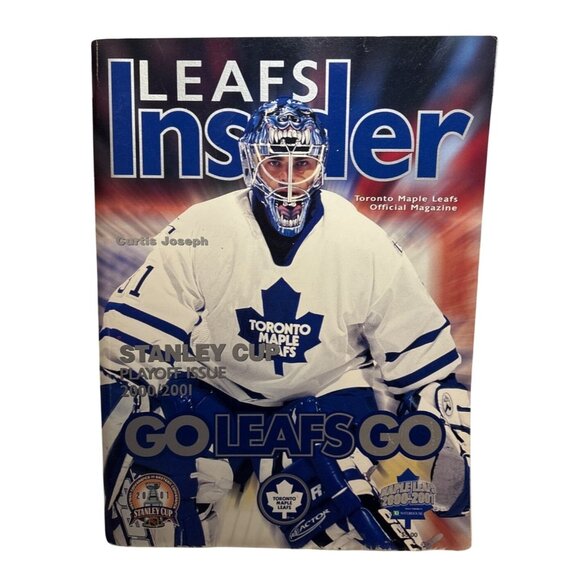 Toronto Maple Leafs Official Insider Magazine Playoff 2000-01Curtis Joseph Cover - Picture 1 of 5